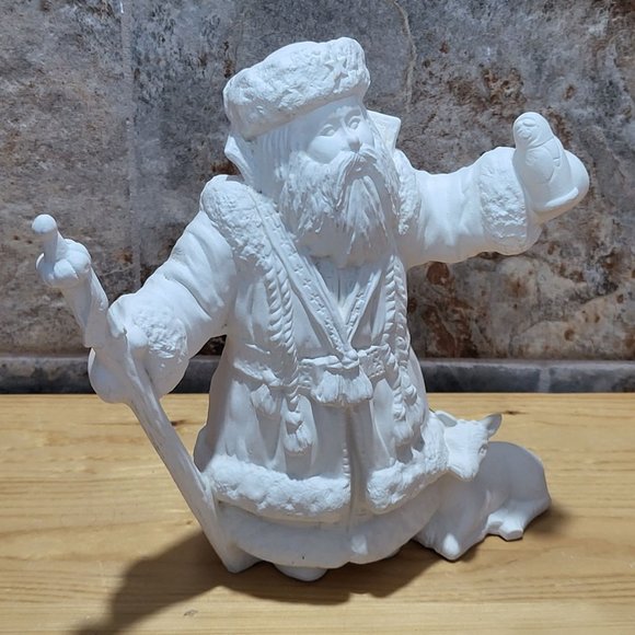 VTG Ready to Paint  Ceramic Santa Claus Bisque 1998 - Picture 12 of 12